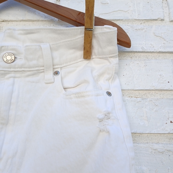 Gap Cheeky Sky High White Jeans Size 4 Tall - Picture 5 of 9